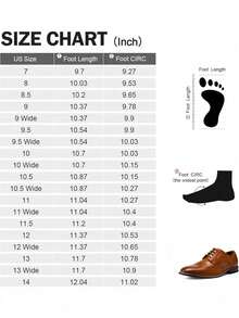 Men's Wingtip Oxford Shoes – Classic Formal Business Dress Shoes With Lace-Up Design, Standard And Wide Width - 翼尖褐色 - 查看 7