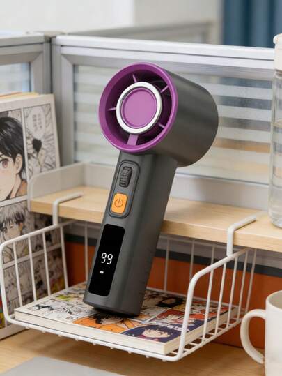 Small Pocket Fan Digital Display Small Cooling Outdoor Table With Large Battery Suitable For Own Use Pocket Size Fan