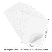 10pcs Multi-Dimension Cuttable Clear Double Sided Adhesive Sheets For DIY Adding Pop Cards Making Scrapbooking Crafts Supplies Sticky Sheets New - White - View 15