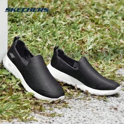 Skechers Men's New Breathable Mesh Shoes, Durable Soft Sole Sneakers