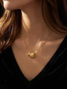 1条精致四叶草腰链，925银幸运符，纤细腰身设计，优雅项链配饰 - 四葉草小蠻腰項鍊 - 查看 2