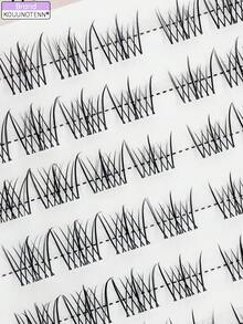 Large Capacity 80pcs 10 Rows Cat Style Cluster Lashes DIY Cluster Lashes Natural Look False Eyelashes Lashes Extension Makeup Manga Lashes Cat Eye Lashes Left & Right Natural Wispy Lashes Extension DIY Lash Extension For Home Party, Valentine's Day, Traveling, Festivals Makeup - C - 查看 9