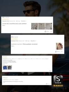 Short-Sleeved, Slim-Fit Casual Shirt With Italian Collar - 米色 - 查看 7