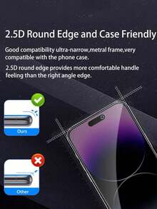 Mr. War Gorilla Bộ 4 miếng dán màn hình điện thoại chống nhìn trộm tối giản, tương thích với iPhone 17e/17 Pro Max/17 Air/16 Pro Max/16E/16 Plus/15 Pro Max/14/13/12/11 Pro Max/X/XR/XS Max, v.v. Chống bám vân tay, độ cứng 9H, chống sốc và chống rơi, hoàn toàn tương thích với ốp lưng điện thoại. Độ trong suốt cao, chất liệu quang học cao cấp, lớp phủ chống chói. Bảo vệ toàn diện cho điện thoại của bạn. Ốp bảo vệ chống sốc, bề mặt mịn, keo dán chắc chắn. Thích hợp cho người dùng điện thoại thông minh, người đam mê công nghệ, quà tặng sinh nhật mùa xuân. - màu đen - Xem 3