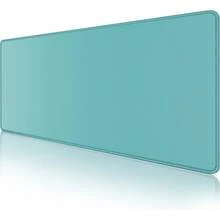 Alfombrilla de ratón de gran tamaño de unicolor simple, alfombrilla de escritorio de oficina, superficie de tela suave antideslizante, protector de escritorio XXL, disponible en varios colores, suministros de oficina, decoración de oficina - Minimalismo - Ver 8