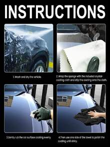 rayhong 石墨烯陶瓷涂层，结合纳米碳材料技术和精密电镀工艺，形成超疏水保护层。具有极佳的防水防污性能，水滴自动滑落，灰尘污垢易于擦拭清洁，适用于汽车漆面护理。 - 液體 - 查看 7