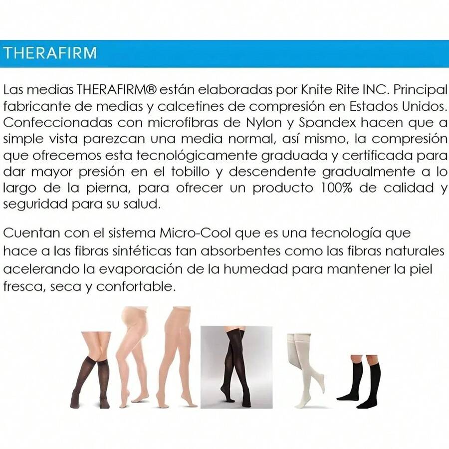 TOBIMEDIA THERAFIRM - Baja Compresión 10-15 Mmhg - Medias para Tratamiento de Várices y Circulación Sanguínea - COLOR PIEL - Dorado - Ver 1