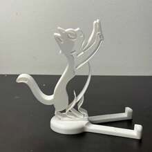 可爱猫咪造型手机支架 | 可拆卸桌面支架，新颖礼物，通用卡通创意手机支架，办公桌收纳架，耐用塑料材质，简约动物设计 - 彩色 - 查看 5