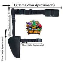Costume Kit: Holster, Handcuffs, And Baton For Party/Costume. Fabric Decoration. - Black - View 2