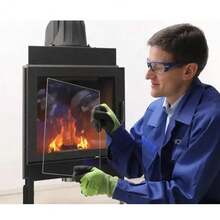 Stovax Riva 55, Stove Glass Direct Replacment Heat Resistant Glass - A - View 3