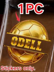 Personalized Name Stickers (1/3/5 Sheets), Personalized Football Name Stickers With Gold Foil Foil, Name Stickers, Custom Stickers, Date Stickers, DIY Gifts, Handmade Items, Handwritten Stickers, Wedding Stickers, Gift Stickers. Customizable Holographic Name Stickers Are Available For Water Bottles, Lunch Boxes, Personal Items - Multicolor - View 19