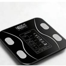 Electronic Scale, High-Precision Bathroom Scale, With LED High-Definition Display And Temperature Display, Extra-Wide Platform, High-Precision Weighing. - Màu đen cổ điển - Xem 8