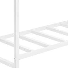 4-Tier White Champagne Display Stand, Steel & Board Material, 110.23Lbs Total Load, Holds 40 Cups, 4 Noise-Reduced Wheels (2 Lockable) For Wedding Engagement Party - View 9