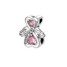 1pc Minimalist 925 Sterling Silver Heart Wing Pendant, DIY Memorial Gift Suitable For Men And Women Birthday - Silver - View 3