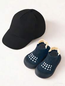 1 SET Gorra de béisbol y calcetines para bebé, gorra de béisbol sólida para bebé y niño pequeño, gorras snapback ajustables para niños y niñas, gorra deportiva para bebés, adecuada para el hogar - Multicolor - Ver 15