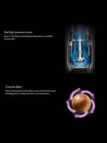 Dyson Airwrap I.D.HS08 普鲁士蓝智能自动卷发棒、吹风机、卷发/直发工具、蓝牙连接、一键造型 - 英規插(220-240V) - 查看 6