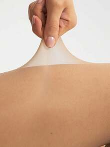 女士杏色时尚连裤袜 - 不透明且富有弹性，经典裸色打底裤，打造日常时尚休闲风格 - 杏色 - 查看 5