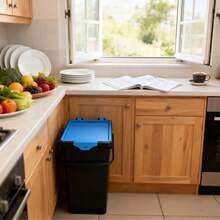 30x30x20厘米可堆叠垃圾桶/储物桶/分类桶，厨房/客厅/浴室垃圾桶，颜色随机 - 查看 4