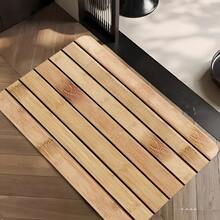 1 pieza Alfombra de baño de silicona suave con patrón de bambú, súper absorbente, antideslizante, de secado rápido, lavable a máquina, ligera y suave, adecuada para sala de estar, dormitorio, estudio, entrada, comedor, lavandería, ducha, bañera, decoración de piso, decoración del hogar personalizada, alfombra de baño, alfombra de sala de estar, alfombra de dormitorio, alfombra de cocina, alfombra decorativa de baño, felpudo, alfombra de entrada, decoración del hogar de primavera/verano - Multicolor - Ver 2