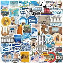 50张希腊涂鸦贴纸，高品质精美贴纸，适用于剪贴簿、日记本、笔记本电脑、保险杠、滑板、水瓶、电脑、手机、安全帽、汽车贴纸和装饰贴花 - 隨機風格 - 查看 8