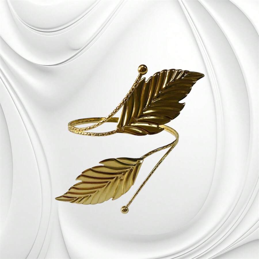 Gold Plated Forearm Bracelet - 金12 - 查看 1