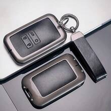 Zinc Alloy Leather Key Case For Renault Captur Koleos Kadjar Arkana Megane Dacia Duster Sandero Stepway Key Holder Cover Chain - A - View 3