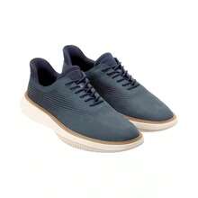 Cole Haan Men's Grand Phaze Laser Quick-On Lace-Up Oxford Shoes |  | Men Casual Athletic Shoes - 海軍藍 Blazer 磨砂皮 - 查看 9