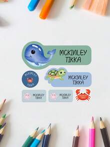 Customized Daycare Labels, School Supplies Stickers, Waterproof Labels, Personalized Name Labels, Back To School Labels, Reusable - Multicolor - View 16