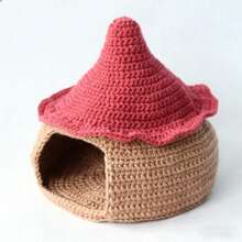 蘑菇猫窝钩针编织套装 - 适合初学者 - 成人钩针DIY - 动物钩针入门套装 - 包含所有必要的钩针材料 - 包含英文印刷版说明书 - 精美包装 - 生日礼物、情侣礼物、节日礼物、创意礼物、桌面装饰礼物 - 给猫咪一个舒适的家 - 蘑菇貓窩 - 查看 2