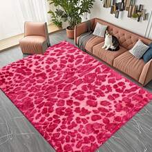 Fashionable And Modern Leopard Print Pattern Flannel Material Area Rug, Outdoor Carpet , 2D Digital Printing Comfortable Home Decor Mat , Non-Slip Rubber Bottom, Multiple Sizes Available. Suitable For All Seasons, Washable, Machine Washable, Comfortable, Unique, As Birthday Gifts, Household Items, Wedding Items, Souvenirs, Home Decoration, Daily Life, Office Decoration, Birthday, Anniversary, Valentine's Day, Thanksgiving, Graduation Season, Christmas, Halloween, Mother's Day, Father's Day, Wedding, New Year Gift Decoration. Suitable For Shopping Centers, Restaurants, Kitchens, Bathrooms, Party, Game Room,Living Rooms, Bedrooms, Corridors, Balconies, Outdoor Doors, Door Mats, Entrance Mats, Non-Slip Mats, Offices, Cafes,  Yards, Rv Camping & Picnics,Piano Room Floor Decoration Rug.Suitable For Him, Her, Family Members, Boyfriend, Girlfriend, Father, Family Members, Mother, Lover, Daughter, Son, Grandfather, Grandmother, Teacher, Doctor, Nurse, Friend, Classmate, Pet. - 彩色 - 查看 1