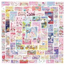 SANRIO Bộ sticker  Friends, thích hợp để trang trí sổ lưu niệm và máy tính. - C-50PCS - Xem 29