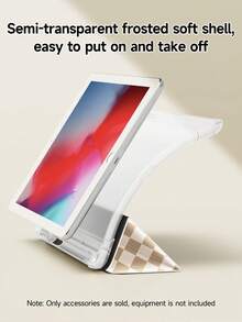 1pc Checkered Pattern Tablet Protective Case, Compatible With 10.2" 2021/2020 10th/9th/8th Gen, (A16) 11" 11th Gen 2025, Galaxy Tab A8 10.5" 2022, / Tablets, With Pencil Slot, Auto Sleep/Wake Cover - Multicolor - View 5