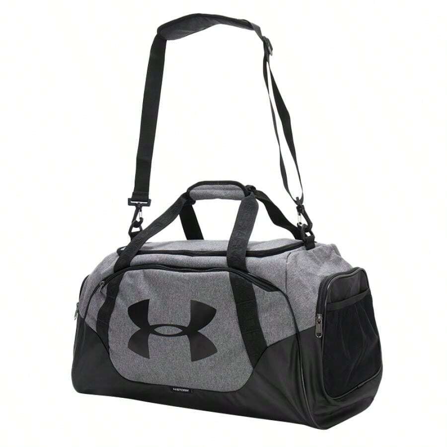 Under Armour UA Undeniable Duffle 3.0 MD 男女通用大容量便携式收纳手提包,旅行、健身、训练、休闲托特包 1300213-042 - 灰色/黑色 - 查看 1
