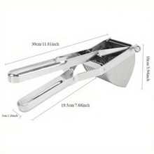 1 Pc Heavy Duty Steel Potato Ricer Puree Masher Juicer Vegetable Fruit Press Maker - Silver - View 7