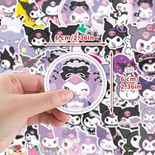 SANRIO 50 miếng dán graffiti Kuromi - Chống thấm nước, thích hợp dán lên bình nước, điện thoại và các vật trang trí sáng tạo khác | Miếng dán - 50 CÁI - Xem 4