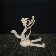 可爱猫咪造型手机支架 | 可拆卸桌面支架，新颖礼物，通用卡通创意手机支架，办公桌收纳架，耐用塑料材质，简约动物设计 - 彩色 - 查看 9