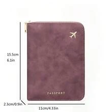 Passport Holder With Zipper, Slots For ID Card And Credit Card, Portable Foldable Storage Bag, Essential Travel Document Organizer, Fashionable Design, Suitable For All Seasons, Indispensable Travel Accessory - Multicolor - View 5