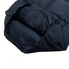 Adidas Męska kurtka puchowa z kapturem i regulowanym dołem, codzienna odzież sportowa na świeżym powietrzu, kurtka podróżna - Aurora Ink Blue - Zobacz 7