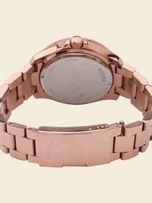 Fossil Women's Luxury Rose Gold Stainless Steel Watch, Multifunctional Date Display Dial, Fashionable Large Dial Wristwatch AM4511 - Pink - View 6