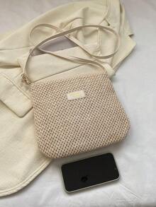 Bolso cruzado de estilo simple y casual con diseño. Nuevo modelo 2026. Elegante bolso de mujer. - Blanco - Ver 12