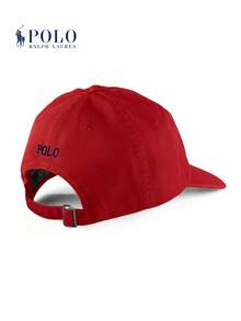Polo Ralph Lauren Soft-Top Cotton Baseball Cap - Unisex Style - Red - View 2