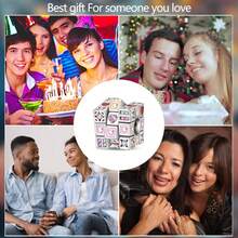 1个镀银小银龙吊坠，艺术猫头鹰吊坠，梦幻婴儿车珠子，爱心立方体珠子，粉色猫咪游戏机珠子，游戏机吊坠，游戏猫吊坠，趣味游戏手柄吊坠，适合DIY珠宝制作手链和项链，可用作情侣珠宝礼物。 - 彩色 - 查看 3