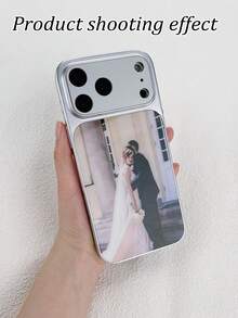 極簡 DIY 定製照片手機殼，適用 17 Pro Max/16，磁吸磨砂殼，全鏡頭保護，適用 S26/S25，防震防刮 - 銀色 - 查看 5