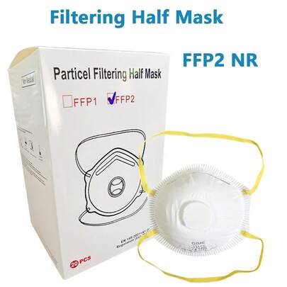 FFP2 Cup Mask Pack Of 20 Disposable FFP2 Dust Face Masks With Valve