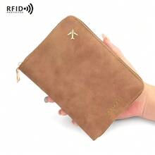 Passport Holder With Zipper, Slots For ID Card And Credit Card, Portable Foldable Storage Bag, Essential Travel Document Organizer, Fashionable Design, Suitable For All Seasons, Indispensable Travel Accessory - Multicolor - View 11