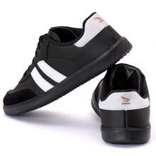 Retro Men's And Women's Casual Sneakers – Classic Style, Simple, Casual, Sporty, New, Gym And Fitness, All Sizes, StreetStyle Sneakers - 黑色 - 查看 1