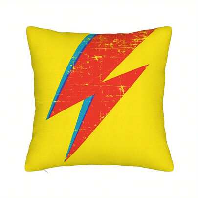 1pc Lightning Knife Pillowcase - Perfect For Living Room Decor, Sofa Upholstery, Machine Washable Polyester, Modern Style For Living Room Decor.