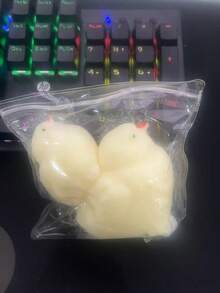 减压捏捏乐玩具，可爱小鸡，TPR材质小鸡捏捏乐玩具，毛绒小鸡捏捏乐玩具，派对礼物，圣诞礼物，捏捏乐玩具，Taba捏捏乐玩具，抗压玩具 - 彩色 - 查看 8