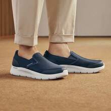 Skechers 男鞋GO WALK FLEX一腳穿休閒健步鞋 - 寶藍色 - 查看 4