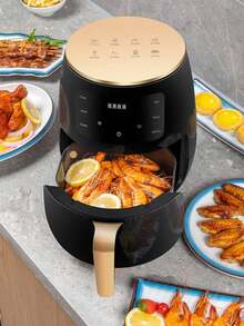 LEVIATECH 4,2 L Freidora de aire inteligente de gran capacidad, con pantalla táctil LED multifunción, apta para freír, hornear, asar pollo y cocinar en microondas - Ver 3